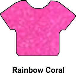 Siser HTV Vinyl Glitter Rainbow Coral 20" Wide